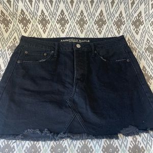 American Eagle Black Denim Skirt